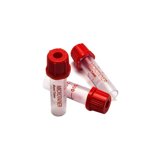 BD Microtainer Blood Collection Tube No Additive, 250-500 Fill Volume Capillary Tube