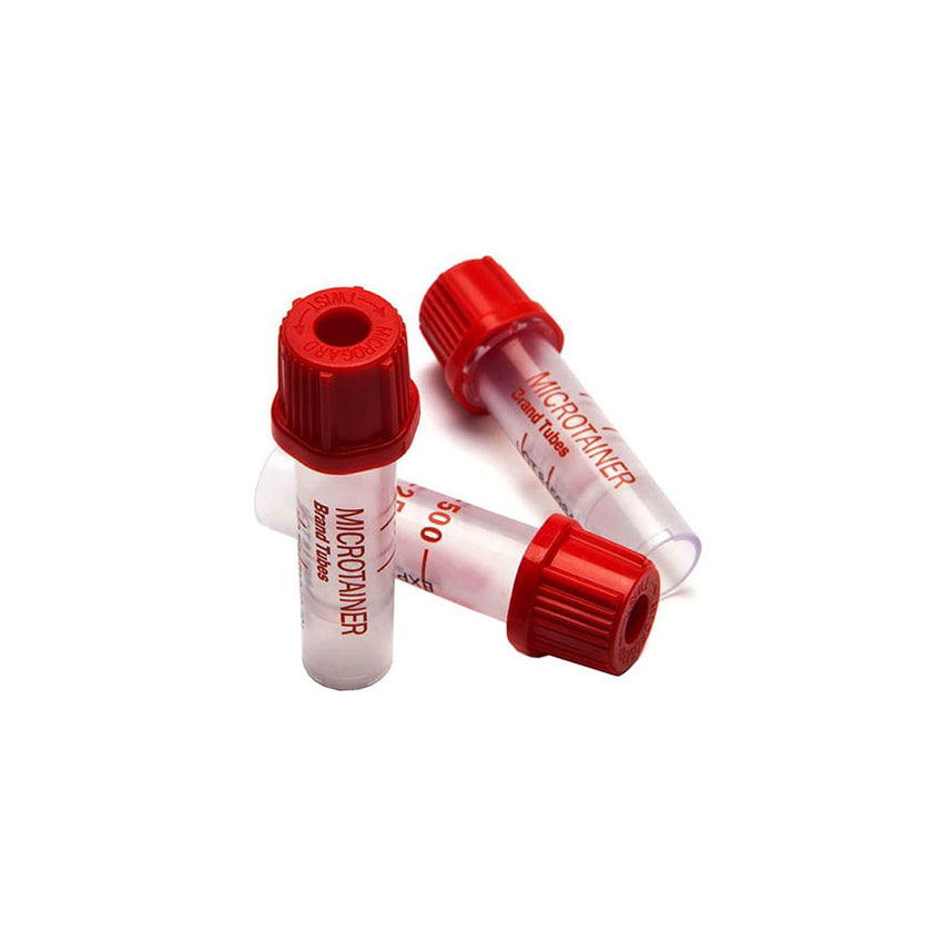 BD Microtainer Blood Collection Tube No Additive, 250-500 Fill Volume Capillary Tube