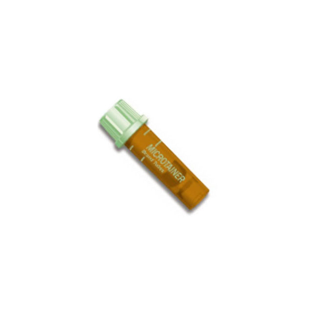 BD Microtainer Blood Collection Tube Amber Tube with Lithium Heparin and Plasma Separator