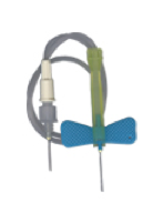 BD Safety-Lok Winged Blood Collection Set with Luer Adaptor 25G x 3/4″ Dark blue Tubing 12"
