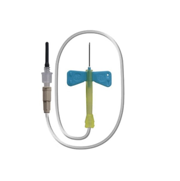 BD Safety-Lok Winged Blood Collection Set with Luer Adaptor 21G x 3/4″ Green Tubing 7"