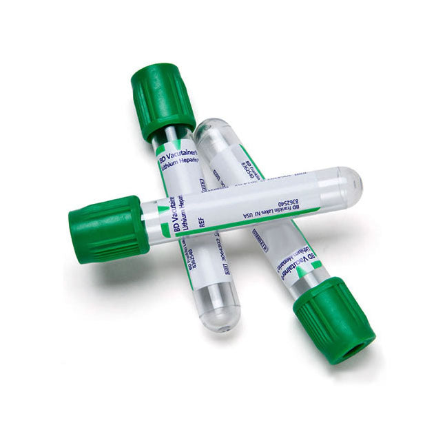 BD Vacutainer PST Tube with Hemogard Closure Light Green 3 mL, 13 x 75 mm Plastic Tube