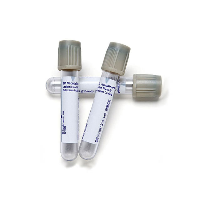 BD Vacutainer Fluoride Tube with Hemogard Closure 4mL 13 x 75 mm Plastic Tube