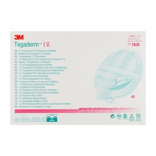 3M Tegaderm IV Catheter Transparent Film Dressing 3.3" x 4.1"