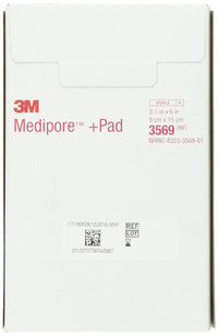 3M Medipore +Pad Sterile Porous Adhesive Dressing 3.5" x 6"