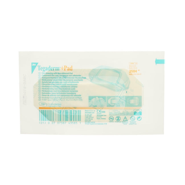 3M Tegaderm + Pad Transparent Dressing with Absorbent Pad 2.375" x 4"