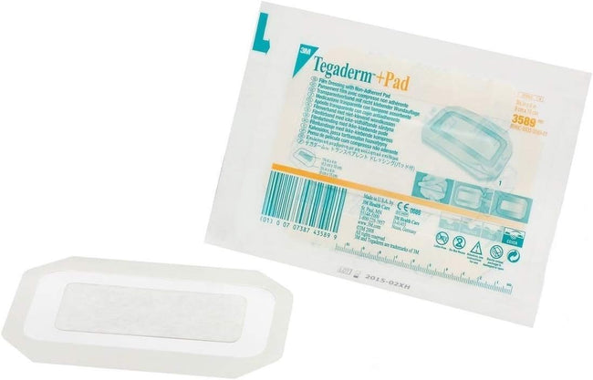 3M Tegaderm + Pad Transparent Dressing with Absorbent Pad 3.5" x 6"