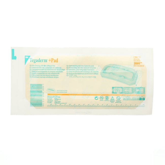 3M Tegaderm + Pad Transparent Dressing with Absorbent Pad 3.5" x 10"