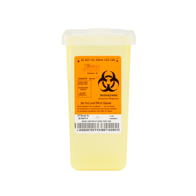 Sharps-Tainers Stackable Polypropylene Sharps Collector 1 qt. Yellow