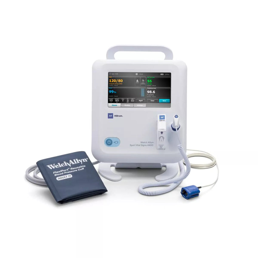 Welch Allyn Spot Vital Signs 4400 Device with SureBP NIBP, SureTemp Plus Thermometer and Nonin® Pulse Oximeter
