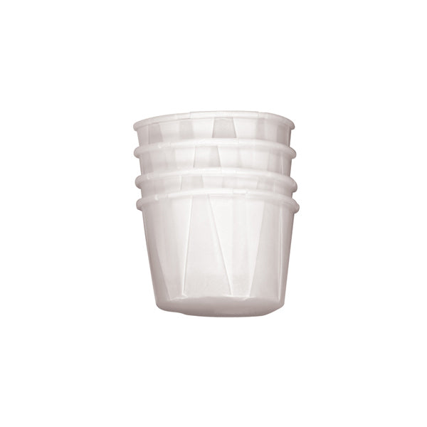 Genpak Paper Medicine Cup with Pleated Sides 1.3 oz.