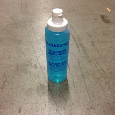 HealthCare PLUS Ultrasound Gel 250 mL Bottle Blue