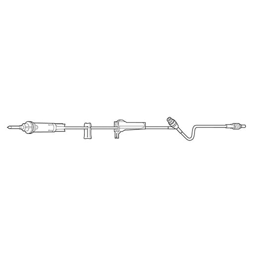 Baxter Continu-Flo Clearlink IV Administration Set with Male Luer Lock Adapter 76" with 1 port 10 drops/mL