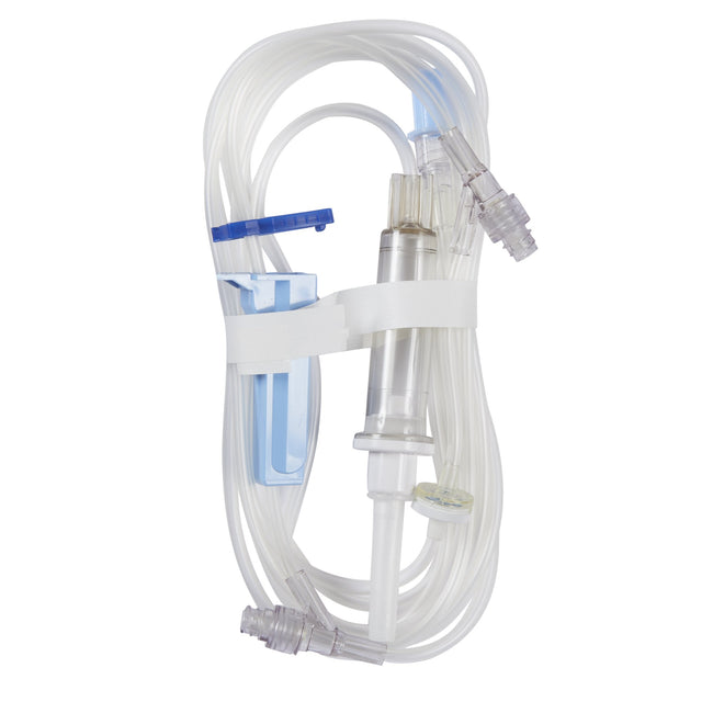 Baxter Continu-Flo Clearlink IV Administration Set with Male Luer Lock Adapter 112" with 2 ports 10 drops/mL