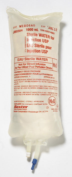 Baxter Sterile Water Bag for Injection 1 L