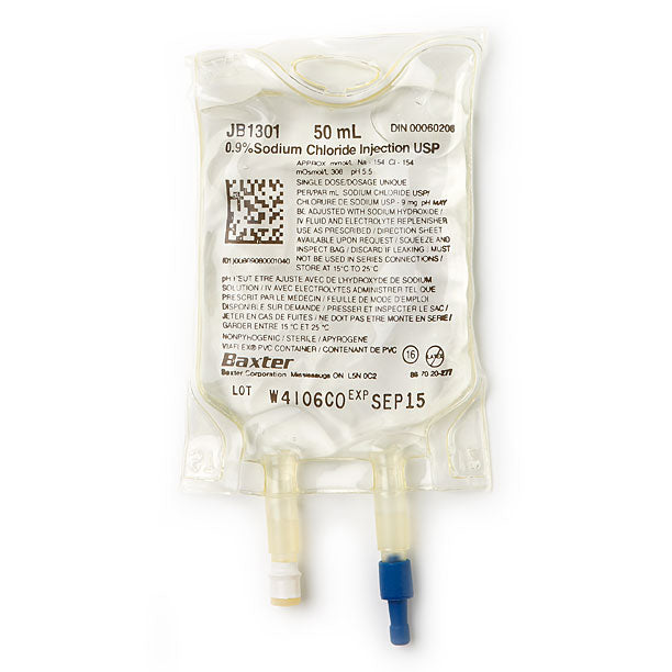 Baxter Sodium Chloride 0.9% Injection Solution USP 50 mL Mini-Bag