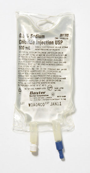 Baxter Sodium Chloride 0.9% Injection Solution USP 100 mL Mini-Bag