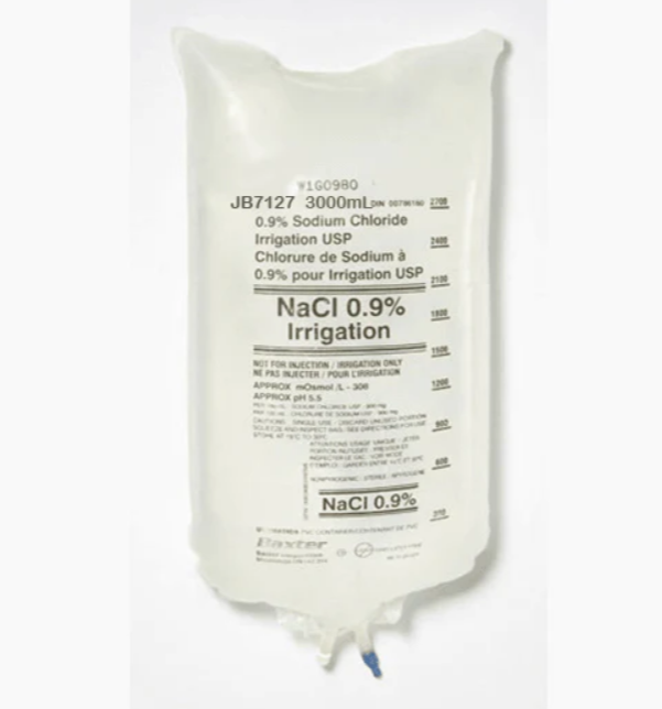 Baxter Sodium Chloride 0.9% Solution for Urologic Irrigation 3000 mL Bag