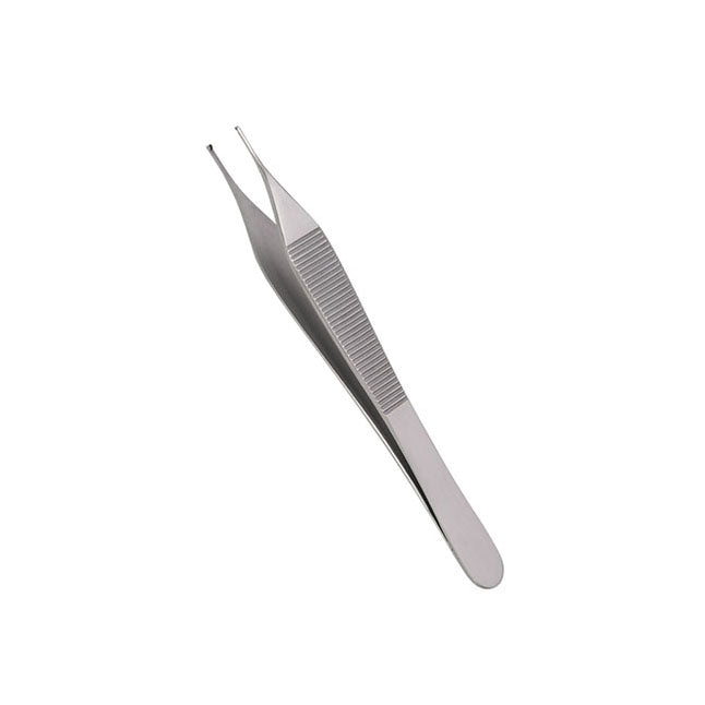AMG Medical Adson Dressing Forcep, 1x2 Teeth, Floor Quality, L4-1/2