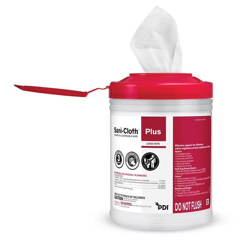 Sani-Cloth Plus Germicidal Disinfectant Wipe 6" x 7"