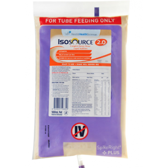 Isosource 2.5 Nutritional Formula 2.5 kcal/mL 1L Spike-Right Bag