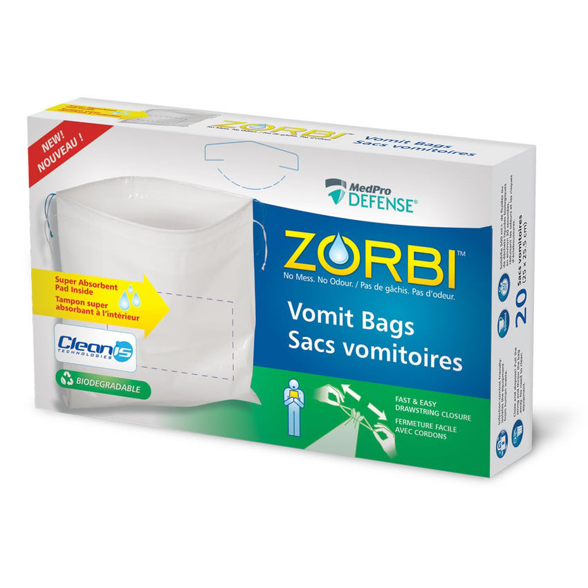 AMG Medical ZORBI Biodegradable Vomit Bags