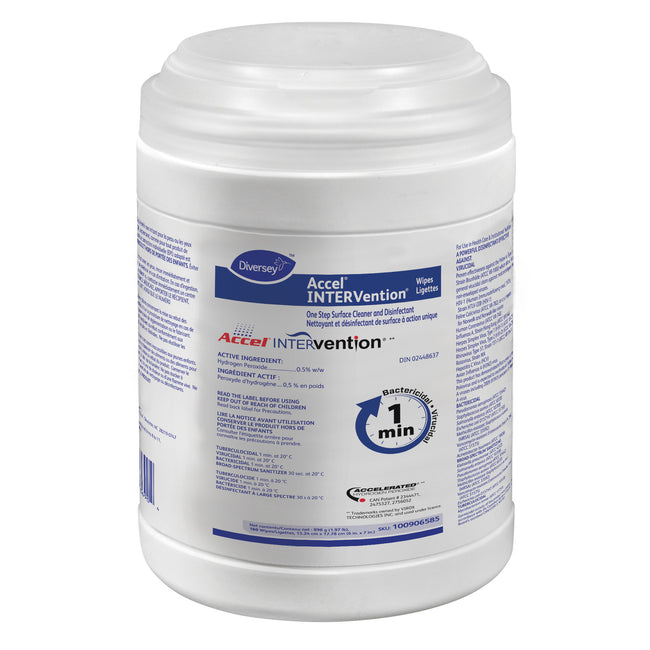 Accel Virox INTERVention Surface Disinfectant Wipe 1 Minute 6" x 7"