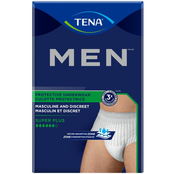 Essity TENA Men Protective Underwear, Super Plus Absorbency