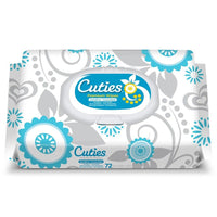 Cuties Quilted Sensitive Baby Wipes, Unscented