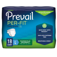 Prevail PER-Fit Adult Brief - L 45"-58" Blue