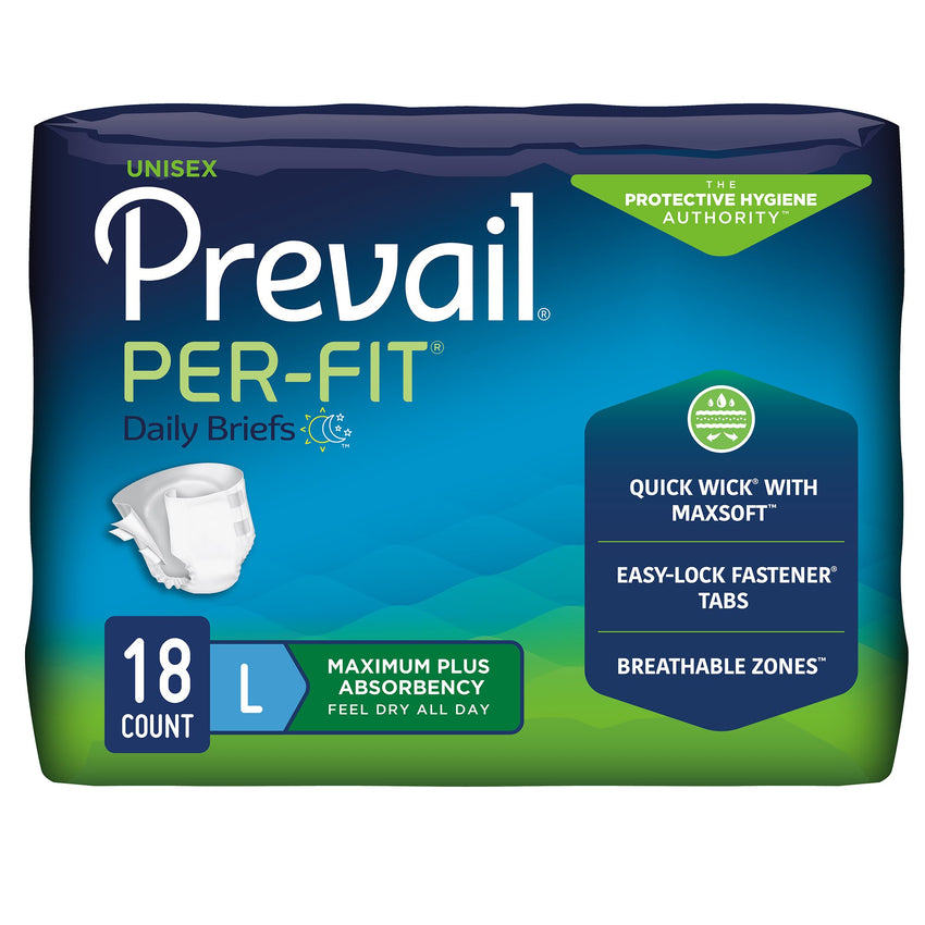 Prevail PER-Fit Adult Brief - L 45"-58" Blue