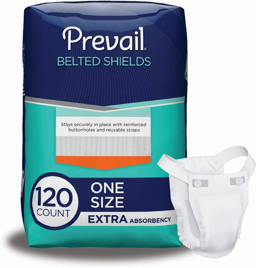 Prevail Extra-Absorbency Belted Shield - One Size