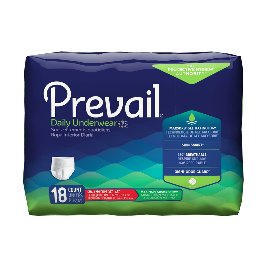 Prevail Maximum-Absorbency Incontinence Underwear - XL 58"-68"