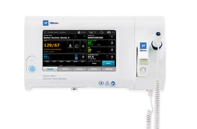 Connex Spot Monitor 7500, WiFi Connectivity with SureBP Non-invasive Blood Pressure, Covidien SpO2, SureTemp Plus Thermometer