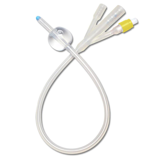 Medline SelectSilicone 3-Way 100% Silicone Foley Catheter 30cc 20 Fr