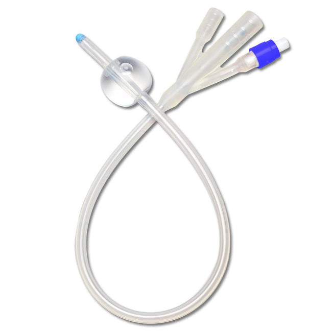 Medline SelectSilicone 3-Way 100% Silicone Foley Catheter 30cc 24 Fr