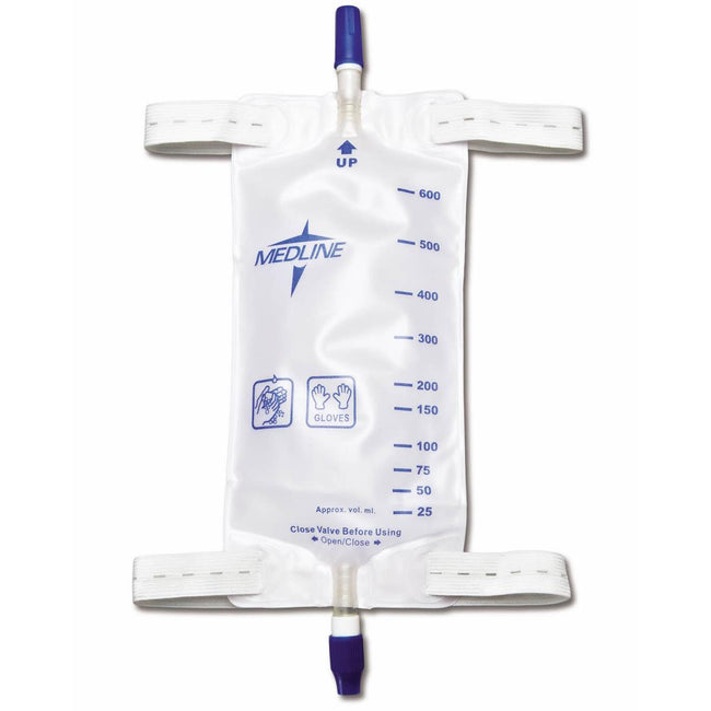 Medline Leg Bag with Twist Valve; 19 oz. Medium