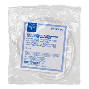 Medline Soft-Touch Oxygen Nasal Cannula with Connector Adult No Tubing