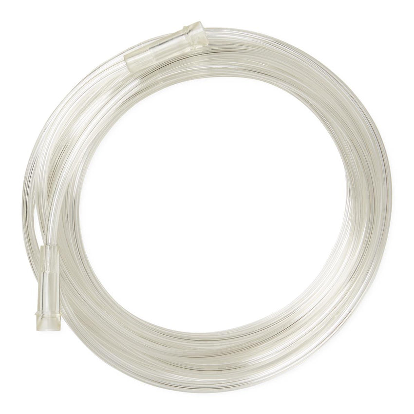 Medline Clear Crush-Resistant Oxygen Tubing with Standard Connector 25'