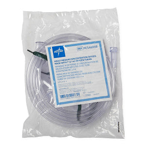 Medline Mask with Standard Connector with Tube Adult Tubing 7'