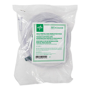 Medline Non-Rebreather High-Concentration Oxygen Mask Adult Tubing 7'
