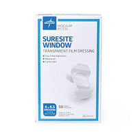 Medline Suresite Window Transparent Film Dressing 4" x 4.72"