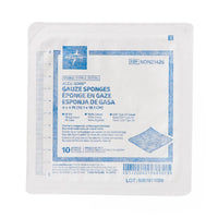 Medline Economical Sterile 100%-Cotton Woven Gauze Sponge 12 Ply 4" x 4"