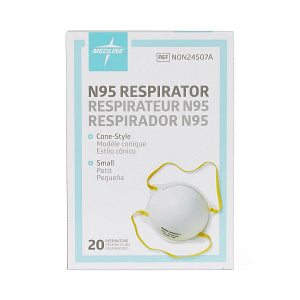 Medline Cone-Style Level-3 N95 Particulate Respirator Mask Small