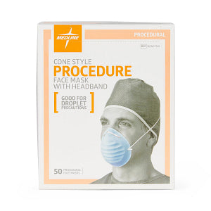 Medline Level-1 Molded Face Mask Blue