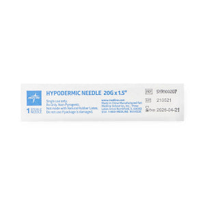 Medline Standard Hypodermic Needle 20 G x 1-1/2"