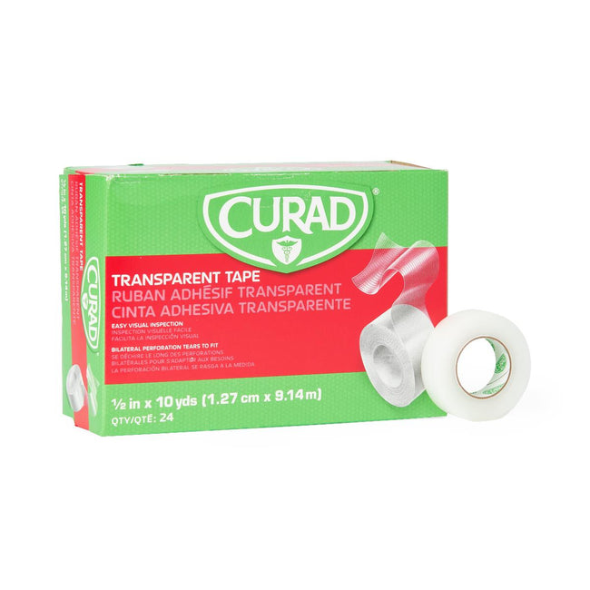 CURAD Transparent Perforated Surgical Tape 0.5" x 10 yd.