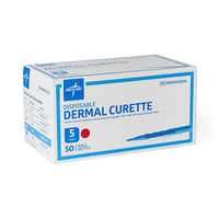 Medline Sterile Single-Use Dermal Curette 5.0 mm