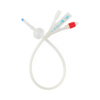 Medline SelectSilicone 3-Way 100% Silicone Foley Catheter 30cc 18 Fr