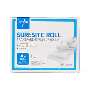 Medline Suresite Window Transparent Film Dressing  10 cm x 10 m